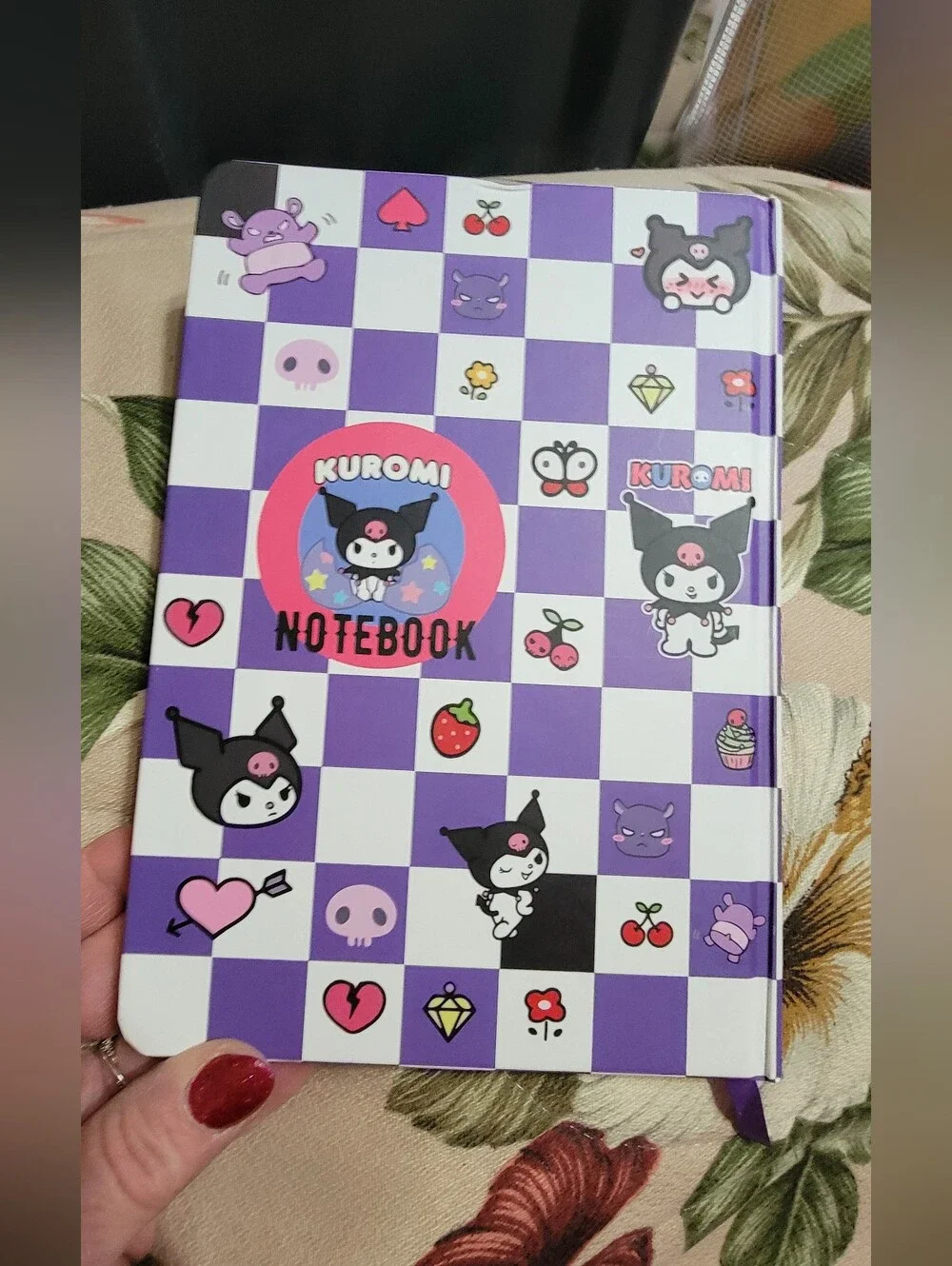 Kuromi Purple Tablet Accessory Bundle — Notebook, Sticky Memo Book & Pen
